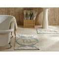 Better Trends Better Trends 2PC2440BLNA Medallion Bathrug; Blue & Natural - 24 x 40 in. 2 Pieces 2PC2440BLNA